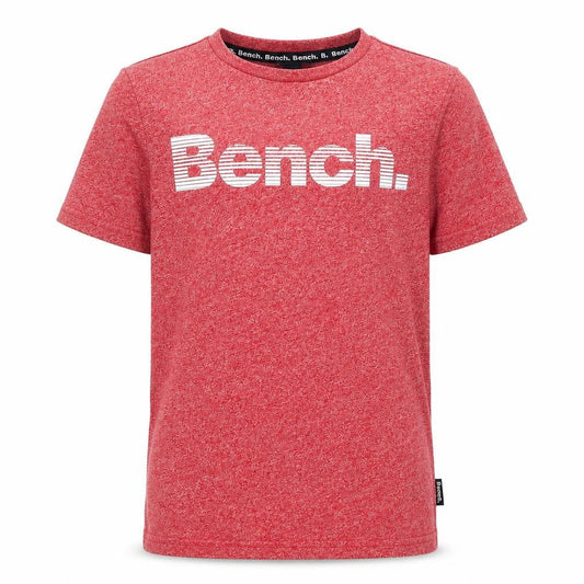 Bench Boys Red Logo T-Shirt, Size 7-8 Years, Regular Fit