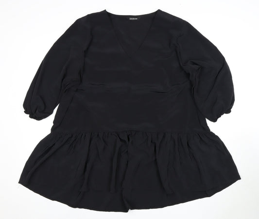 Kaleidoscope Women's Black Tunic Blouse Size 20