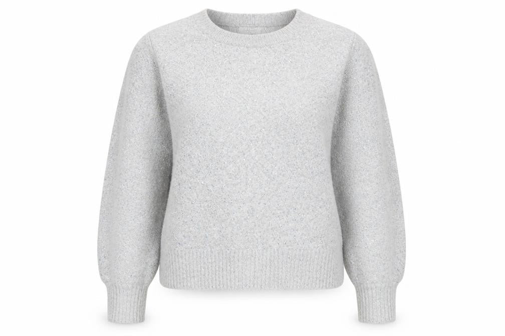 Oasis Women's Grey Crew Neck Pullover Jumper Medium