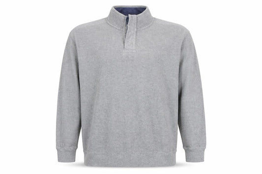 Front view of Maine New England Men's XL Grey Collared jumper