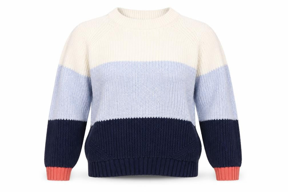Marks & Spencer Women's Multicoloured Striped Pullover Jumper S