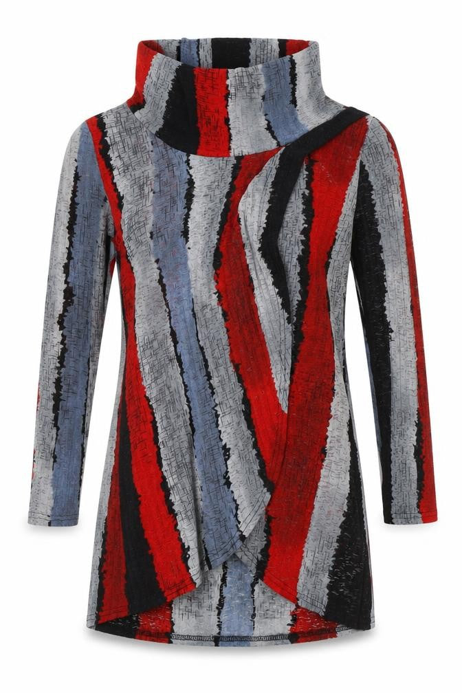 Zino Women's Multicoloured Long Sleeve Tunic