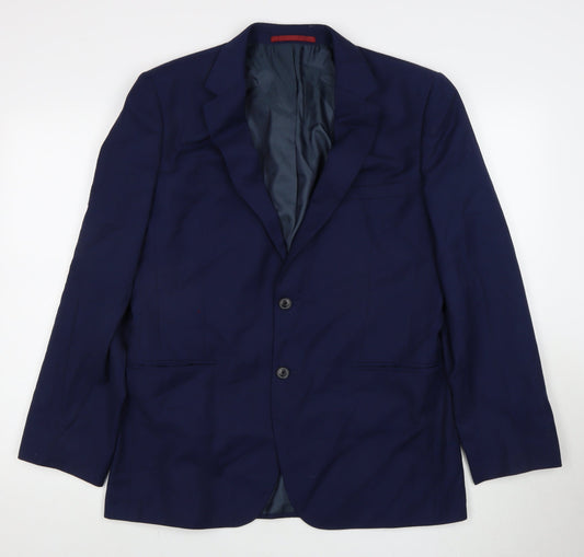 Burton Menswear London Blue Men's Regular Fit Blazer 42R
