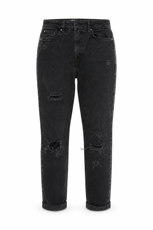 New Look Black Skinny Jeans Teens Size 13 Distressed