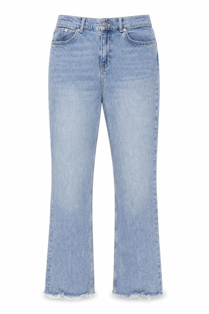 Asos Design Women's Blue Straight Jeans, Size 14