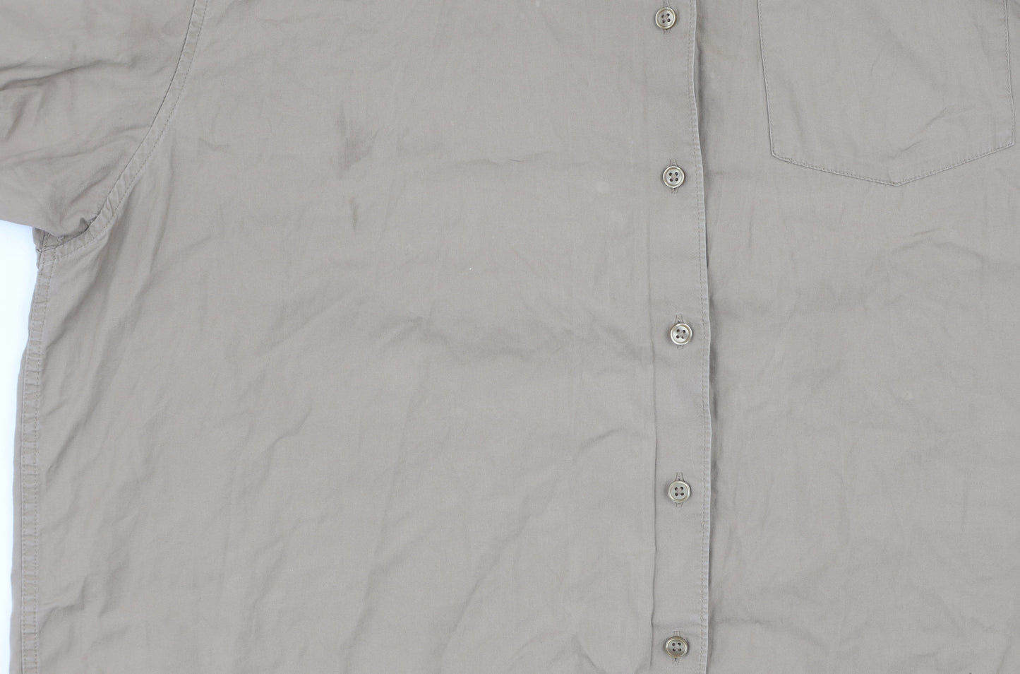 Collusion Beige Button-Up Women's Shirt Size 12