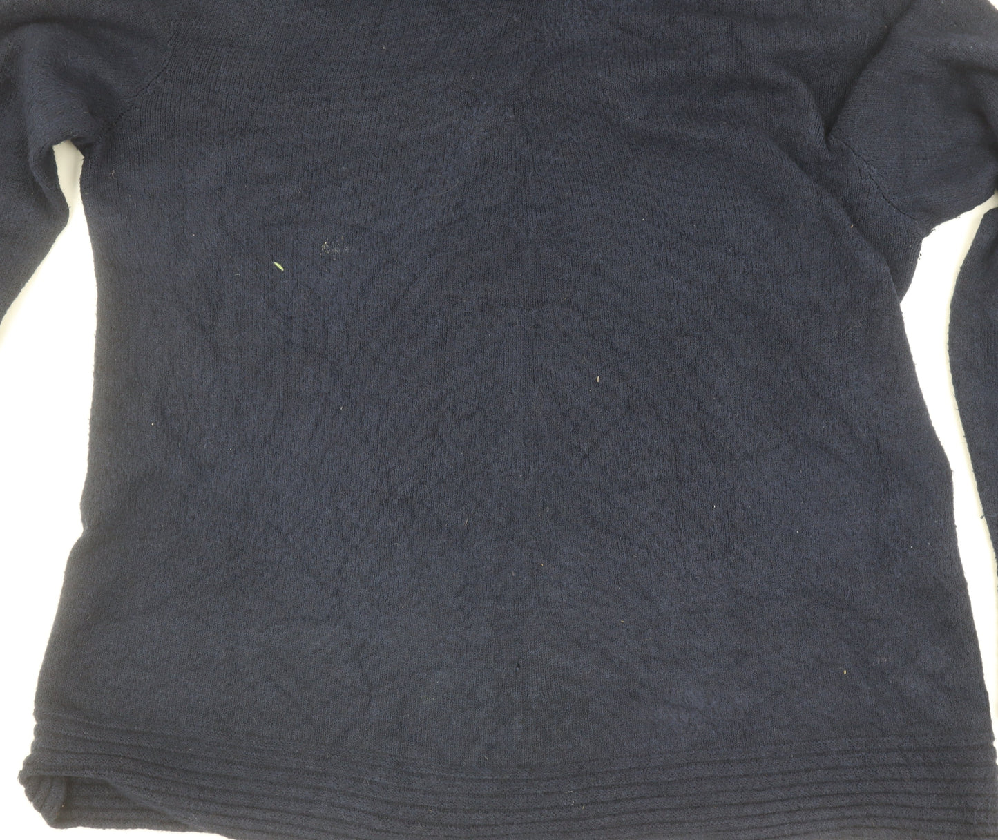 James Lakeland Women's Blue Roll Neck Pullover Jumper - Size 20