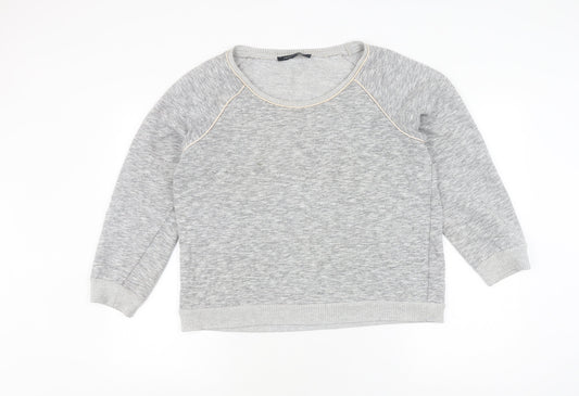 French Connection Women's Grey Pullover Sweatshirt Size L