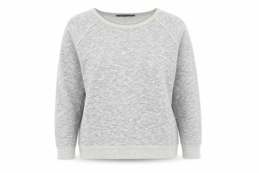 French Connection Women's Grey Pullover Sweatshirt Size L