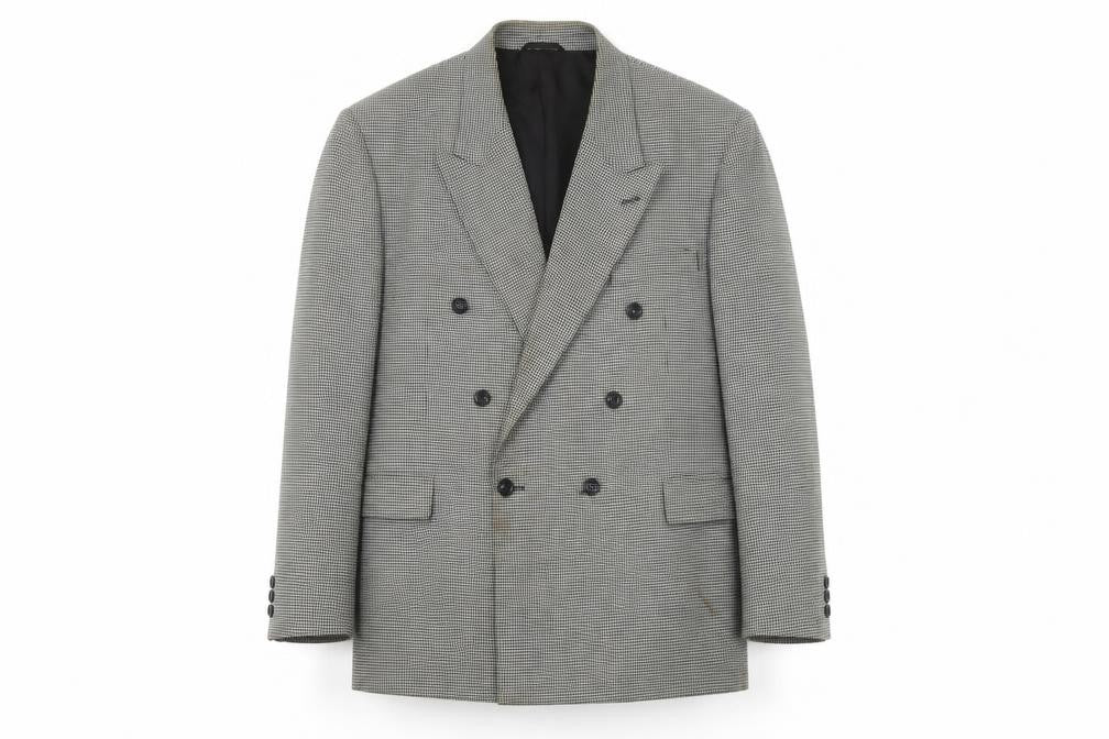 Skopes Men's Grey Double-Breasted Blazer 44S