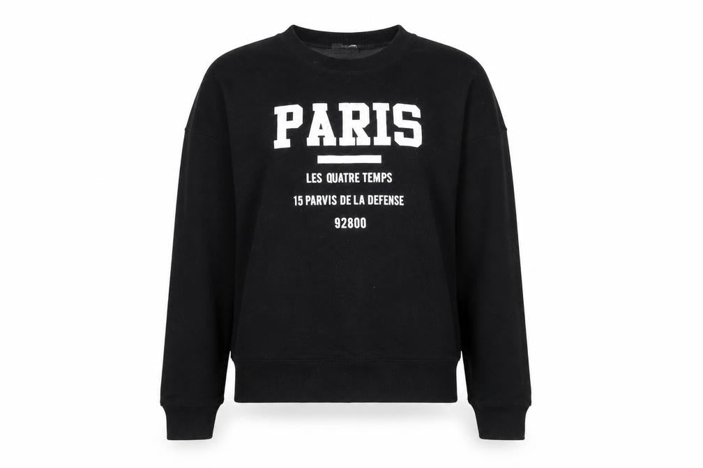 Pull&Bear Women's Black Pullover Sweatshirt S