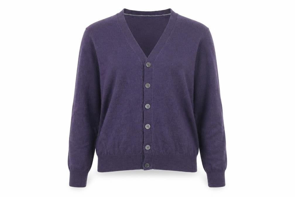 Marcus Law Women's Purple Wool Cardigan, Size S