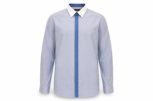 Next Men's Blue Slim Fit Long Sleeve Shirt 17
