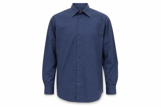 Next Men's Blue Regular Fit Button-Up Shirt 16.5
