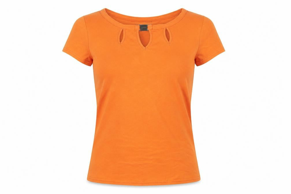 John Richmond Women's Orange T-Shirt, Size 14, Spring Style