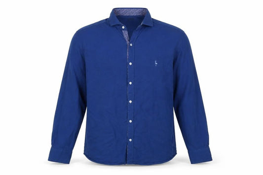 Tailorbyrd Men's XL Blue Cotton Button-Up Shirt