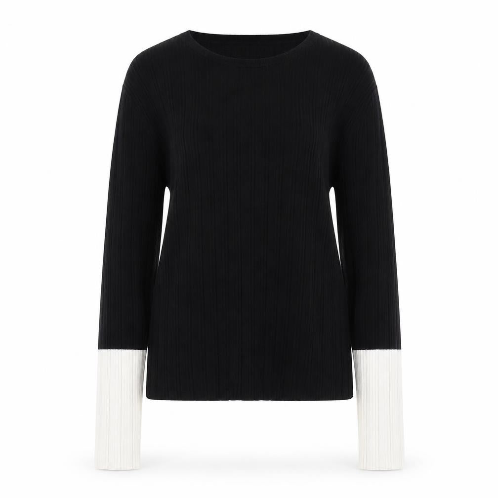 MNG Women's Black Pullover Jumper, Size S, Wool Blend