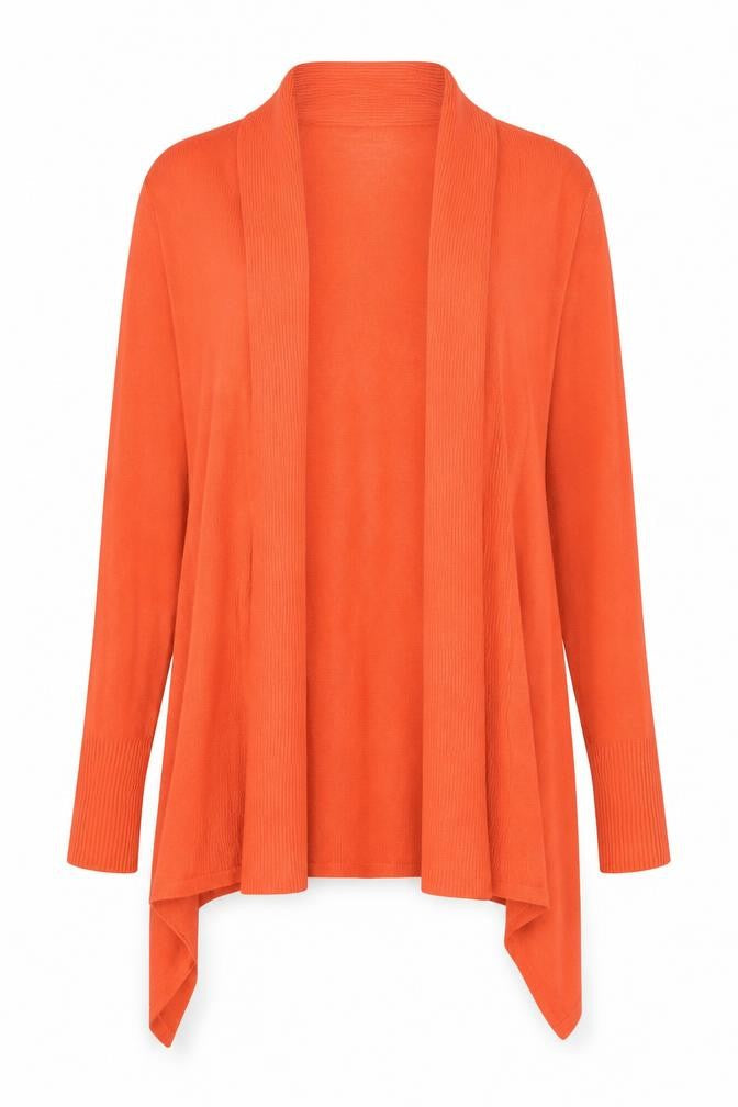 Wallis Women's Orange S Cardigan, Long Sleeve