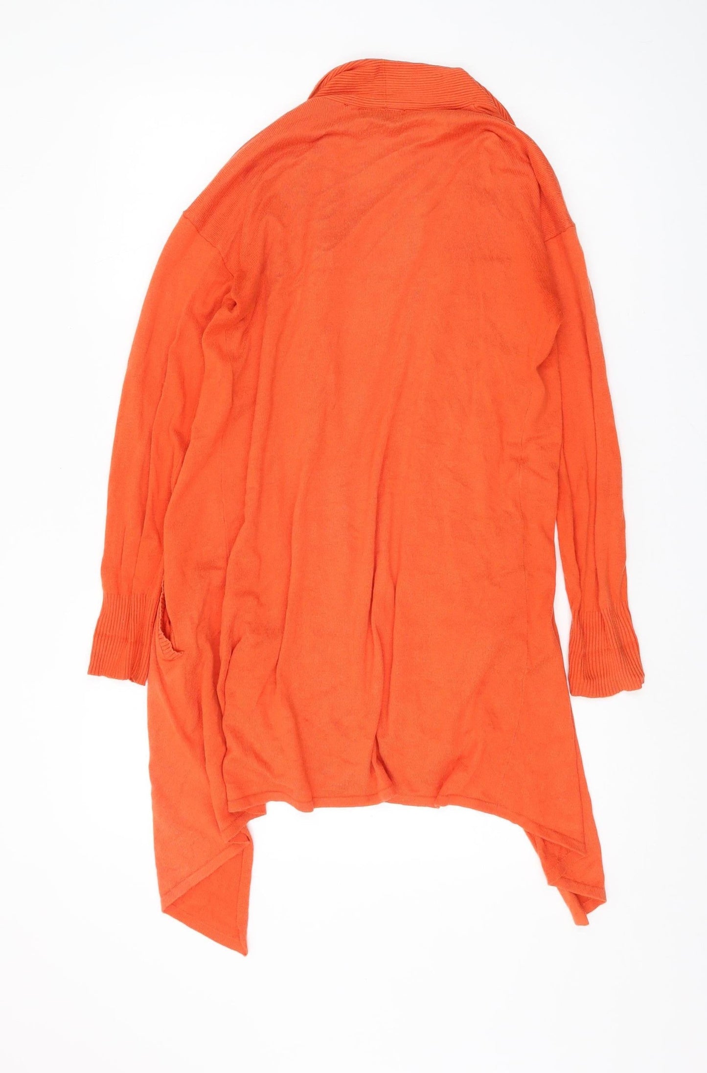 Wallis Women's Orange S Cardigan, Long Sleeve