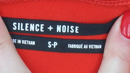 Silence + Noise Women's Red Camisole Halter Top