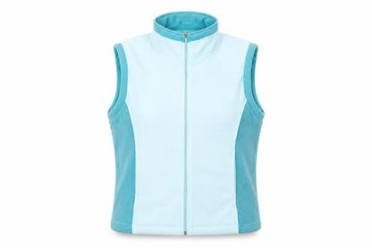 Amoretti Women's Blue Fleece Waistcoat L Full Zip