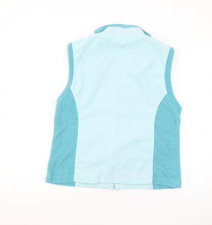 Amoretti Women's Blue Fleece Waistcoat L Full Zip