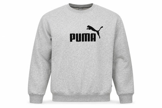 Puma Men's Grey Crew Neck Sweatshirt - Size M
