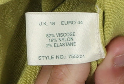 Brand and care label for Kaliko Women's Green Polka Dot V-Neck Jumper