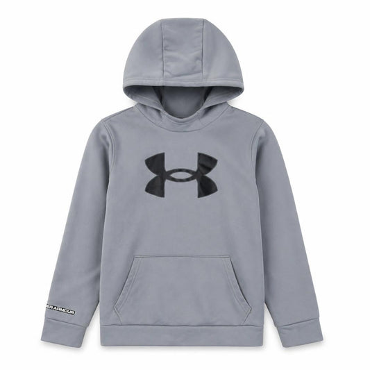 Under Armour Unisex Kids Grey Hoodie M Pullover