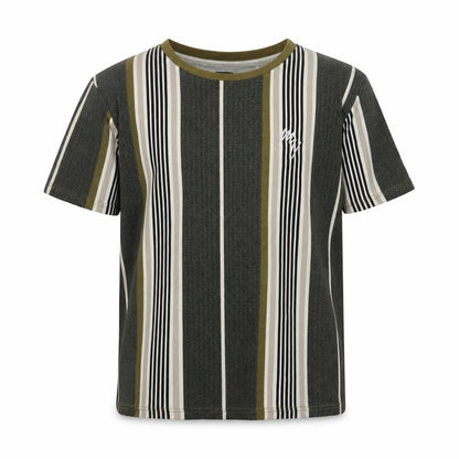 River Island Boys Green Striped T-Shirt 11-12 Years