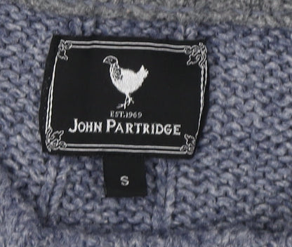 John Partridge Men's Grey Cable Knit Pullover Jumper