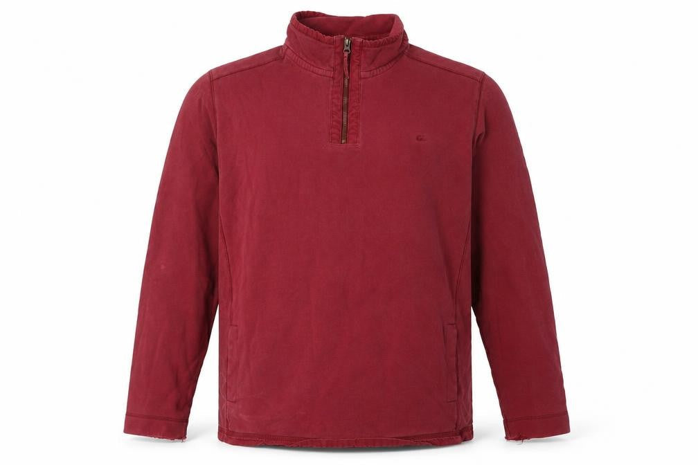 Marks & Spencer Men's Red 1/4 Zip XL Sweatshirt