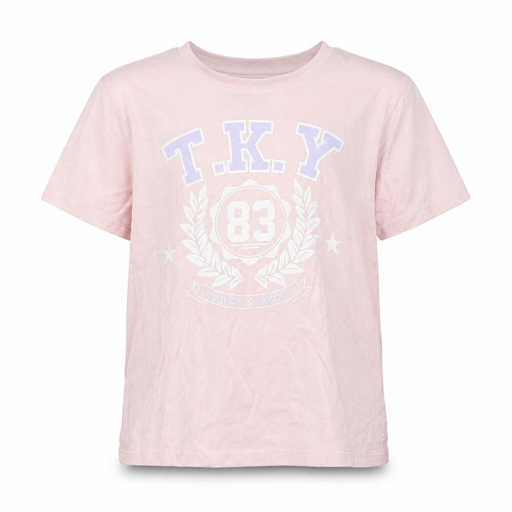 Tokyo Laundry Girls Pink Graphic T-Shirt 7-8 Years