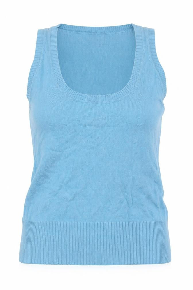 Warehouse Women's Blue Sleeveless Vest UK 10