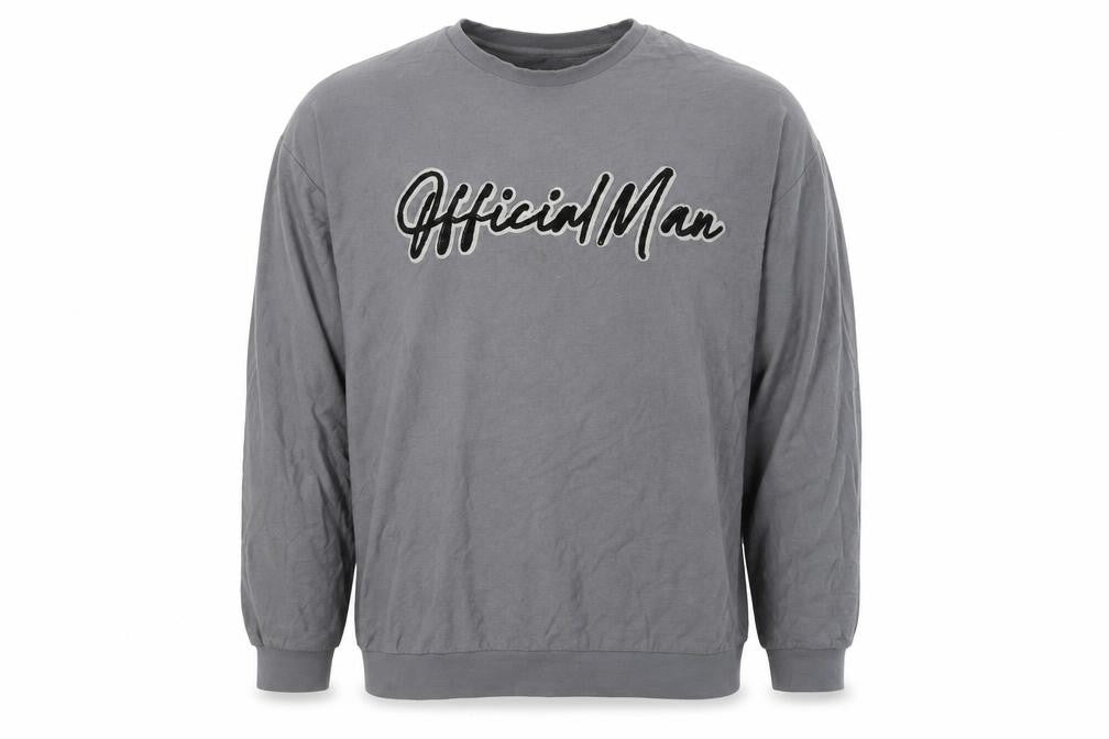 boohooMAN Men's Grey Pullover XL Sweatshirt