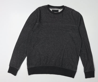 Additional front view of Red Herring Men's Grey Medium Crew Neck Pullover Sweatshirt