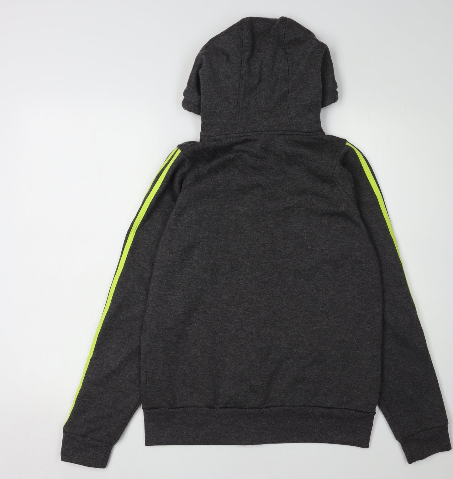 Lonsdale Unisex Grey Full Zip Hoodie Size 10