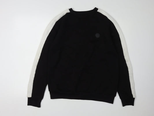 Soul Star Men's Black Pullover Sweatshirt - M