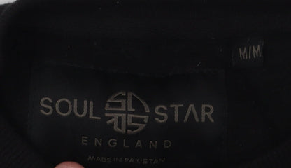 Soul Star Men's Black Pullover Sweatshirt - M