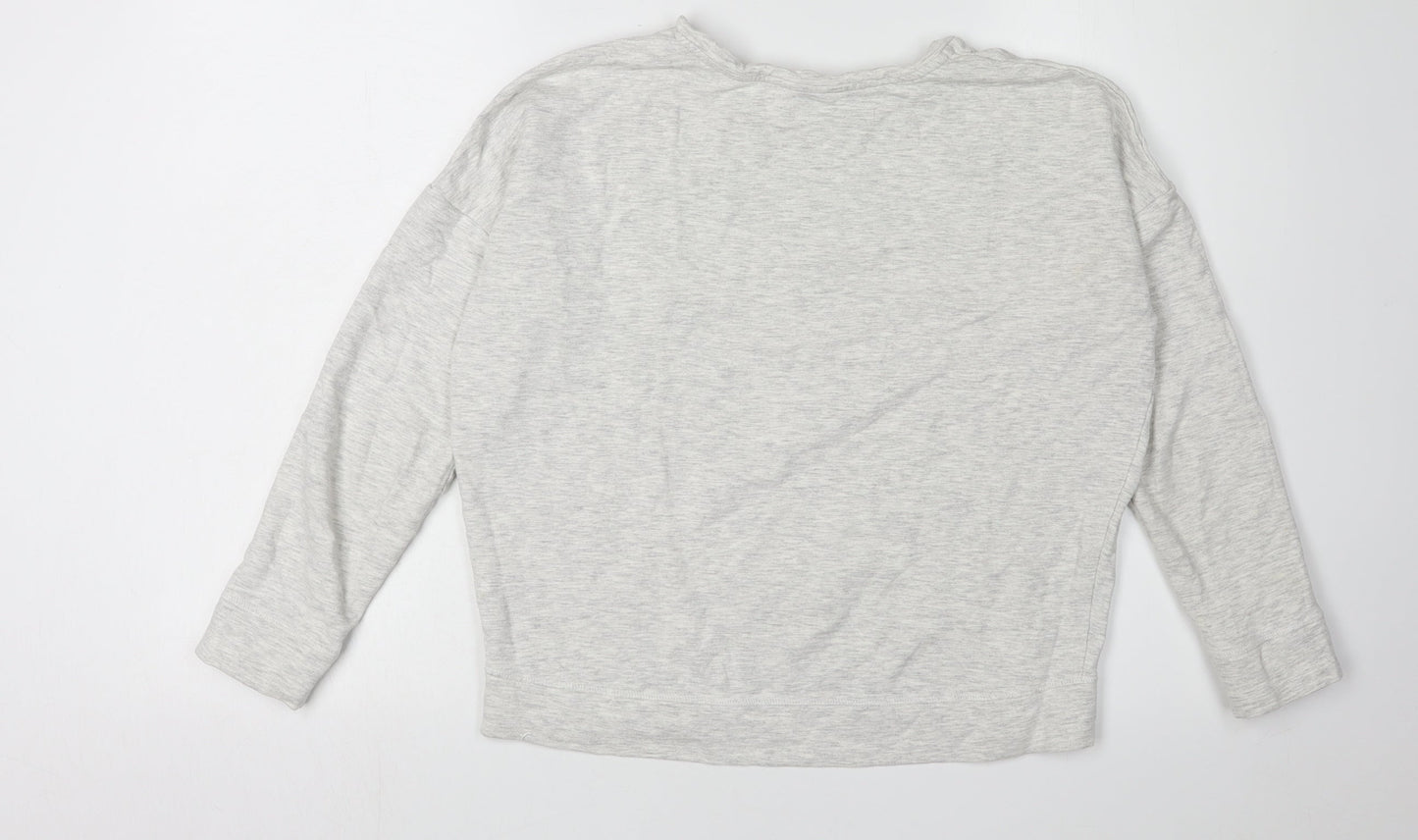 The White Company Women's Grey Pullover Sweatshirt S