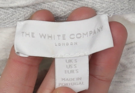 The White Company Women's Grey Pullover Sweatshirt S