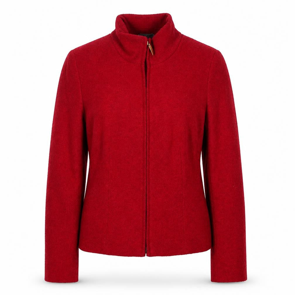 Marks & Spencer Red Wool Jacket, Women, Size 12, Regular Fit