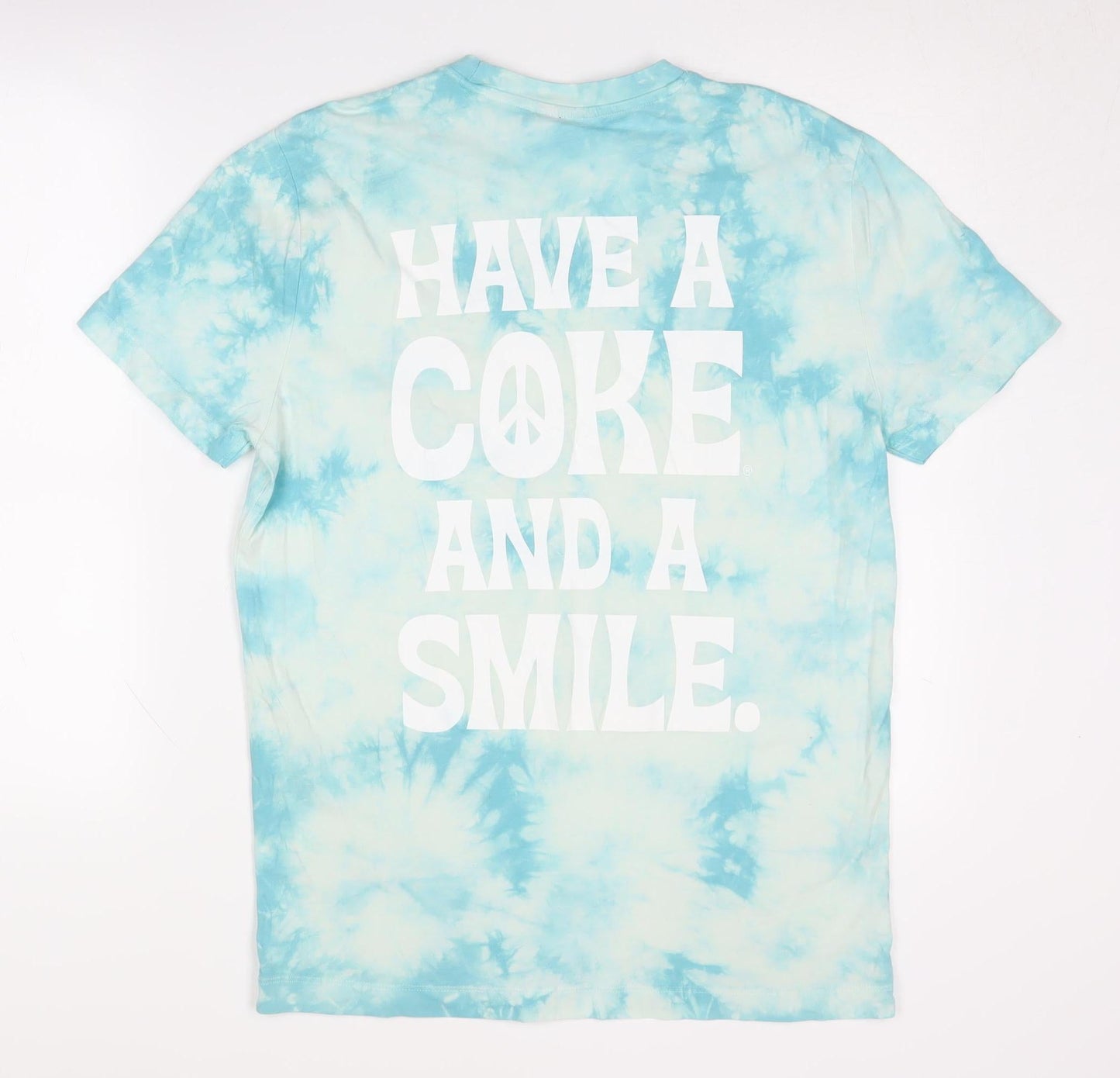Coca-Cola Blue Retro T-Shirt, Unisex, M, Short Sleeve