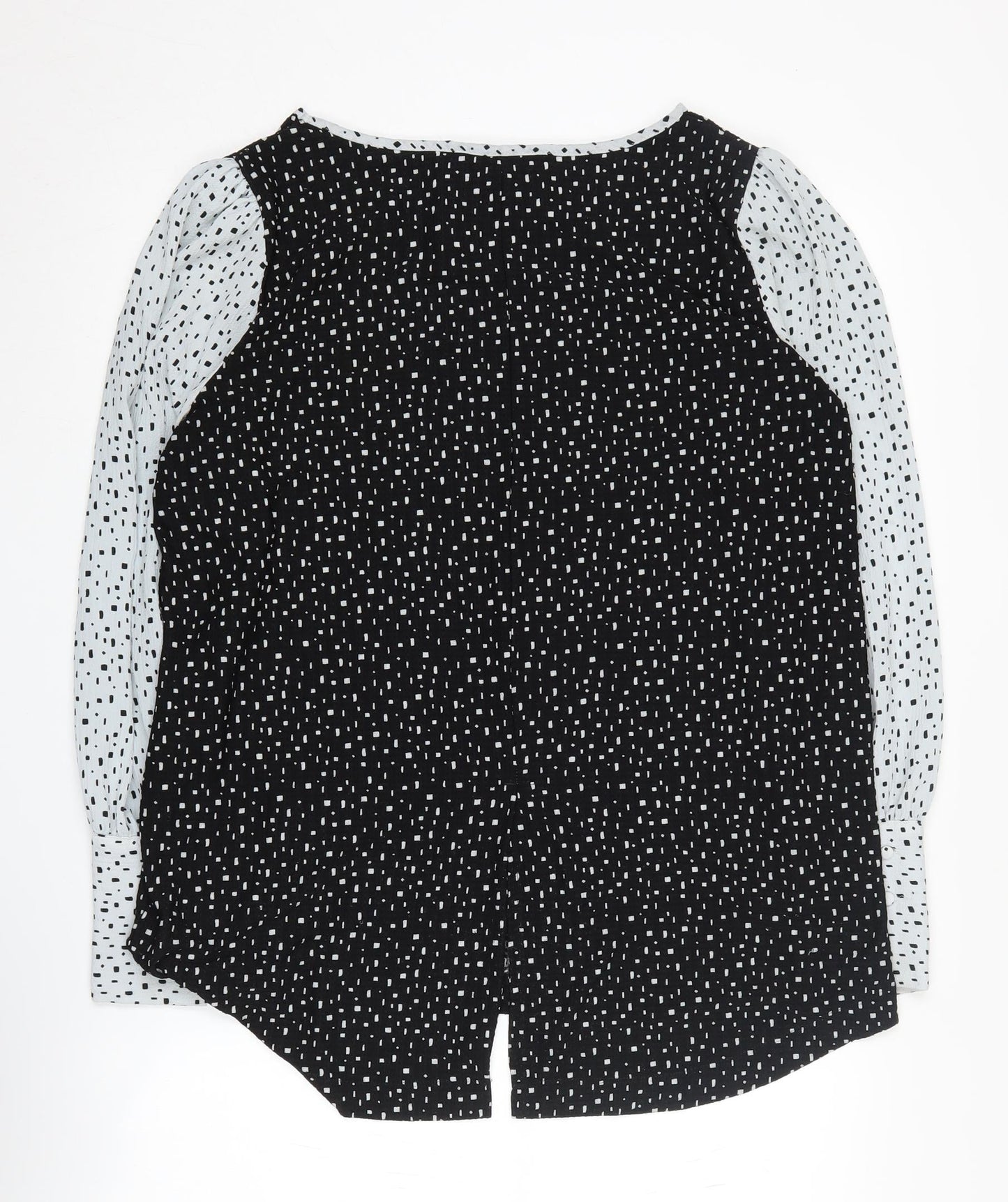 Next Women's Black Geometric Top - Size 18