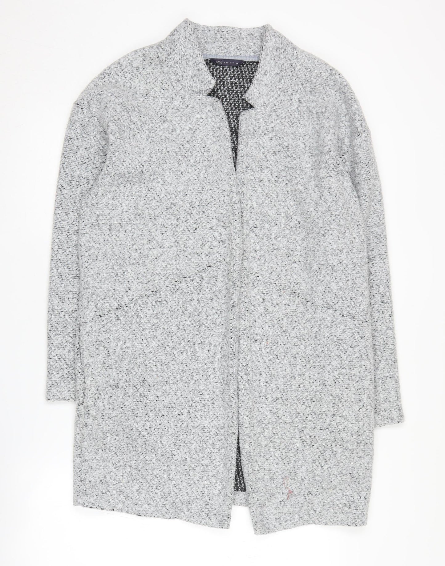 Marks and Spencer Women's Grey Long Sleeve Cardigan Size 12