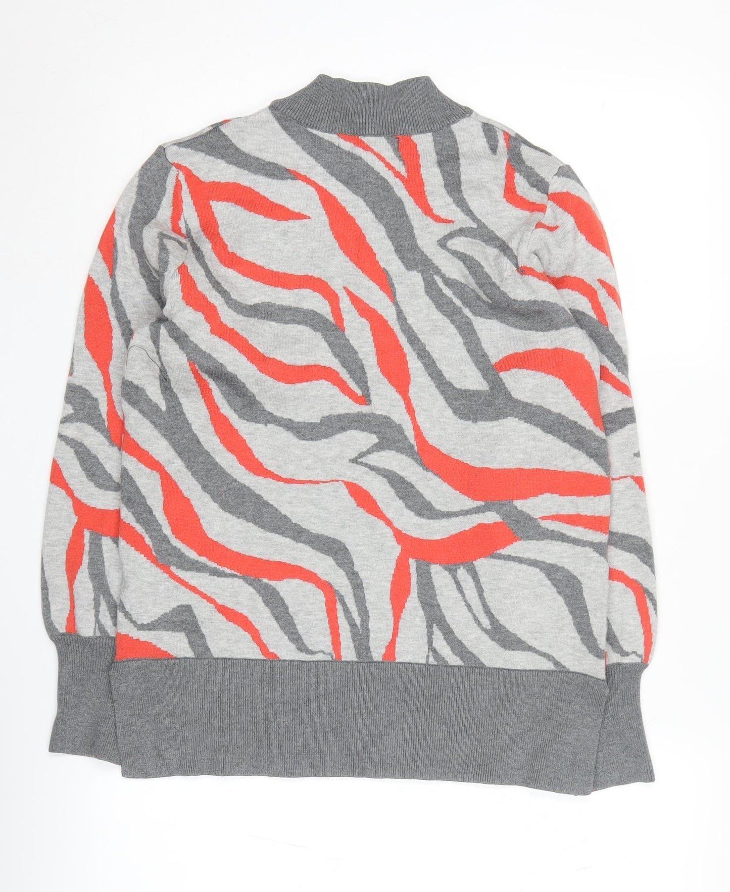Marks and Spencer Women's Multicoloured Mock Neck Jumper M