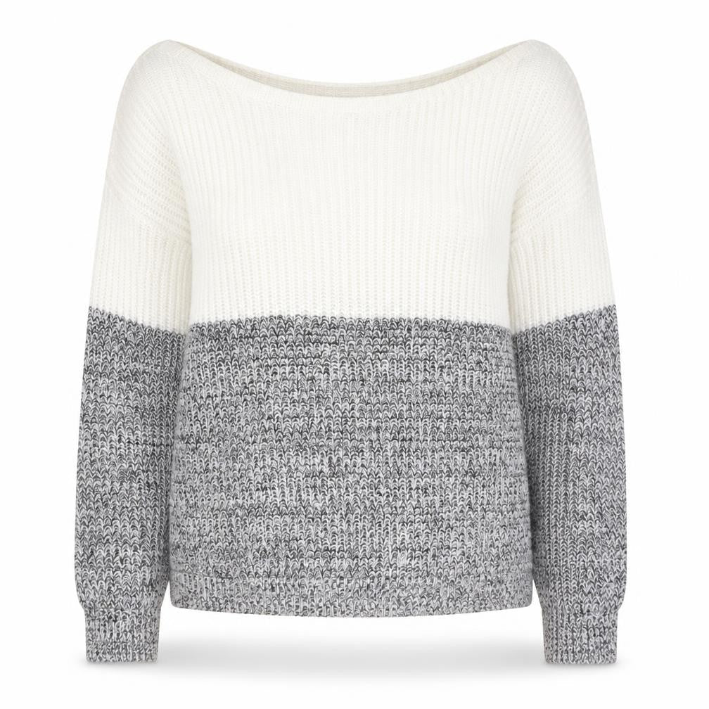AX Paris Women's Multicoloured Jumper, S, Boat Neck
