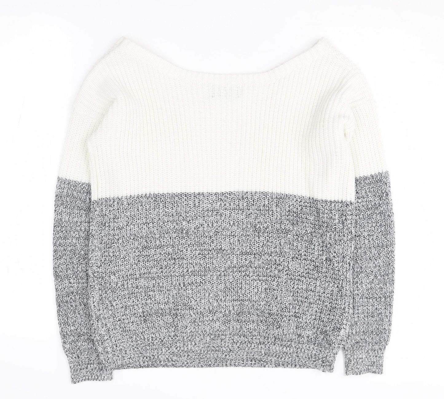AX Paris Women's Multicoloured Jumper, S, Boat Neck
