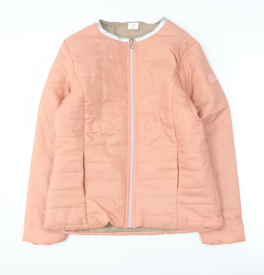 Damartex Women's Pink Puffer Jacket, Size 10