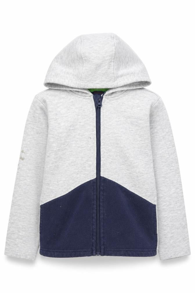 Mountain Warehouse Boys Grey and Blue Full Zip Hoodie 5-6 Years